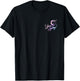 Unicorn Academy Rider and Unicorn Bond Front and Back Print T-Shirt - T-Shirt | Black