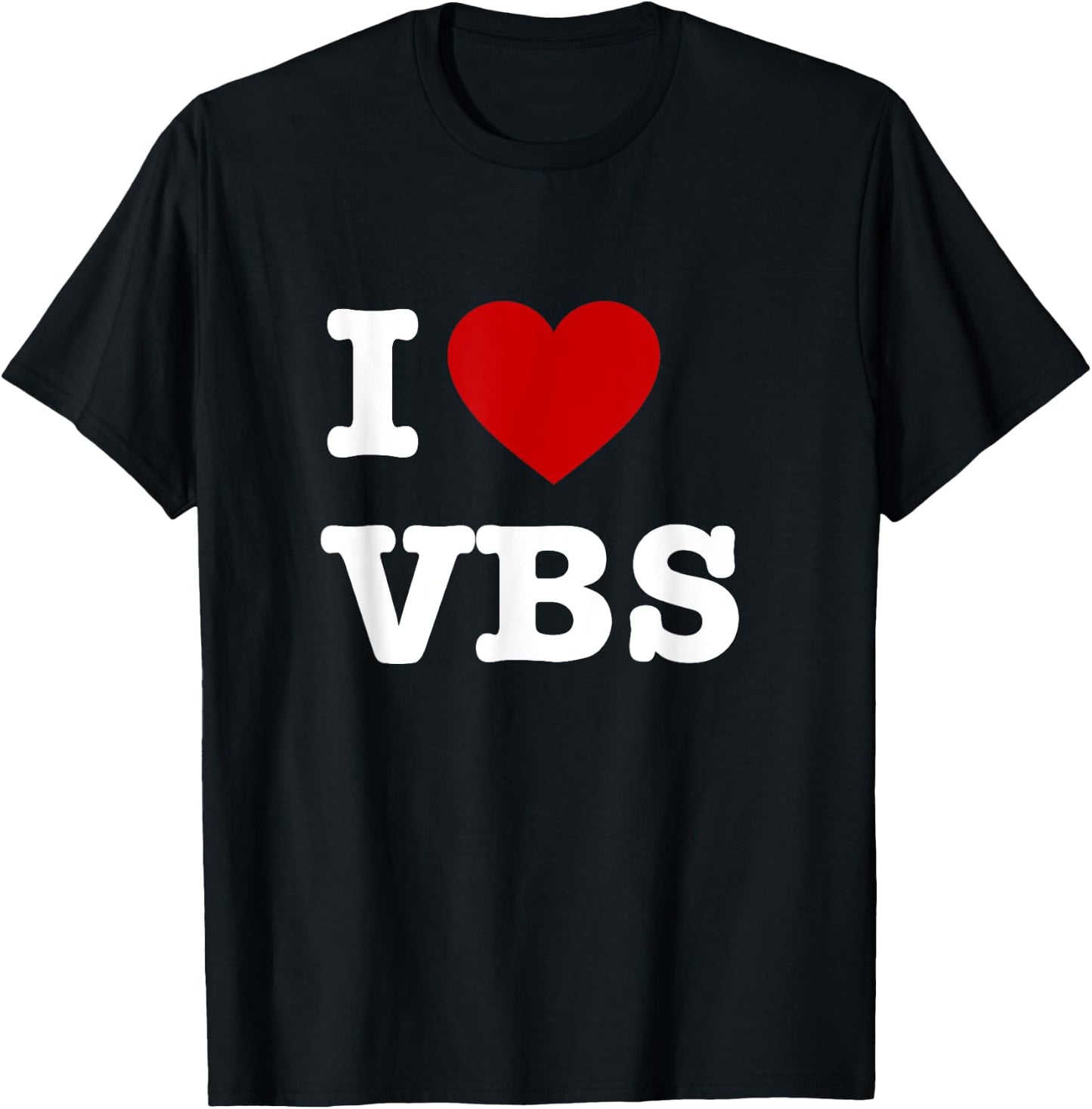 VBS I love Vacation Bible School Christian VBS Church Jesus T-Shirt - T-Shirt | Black