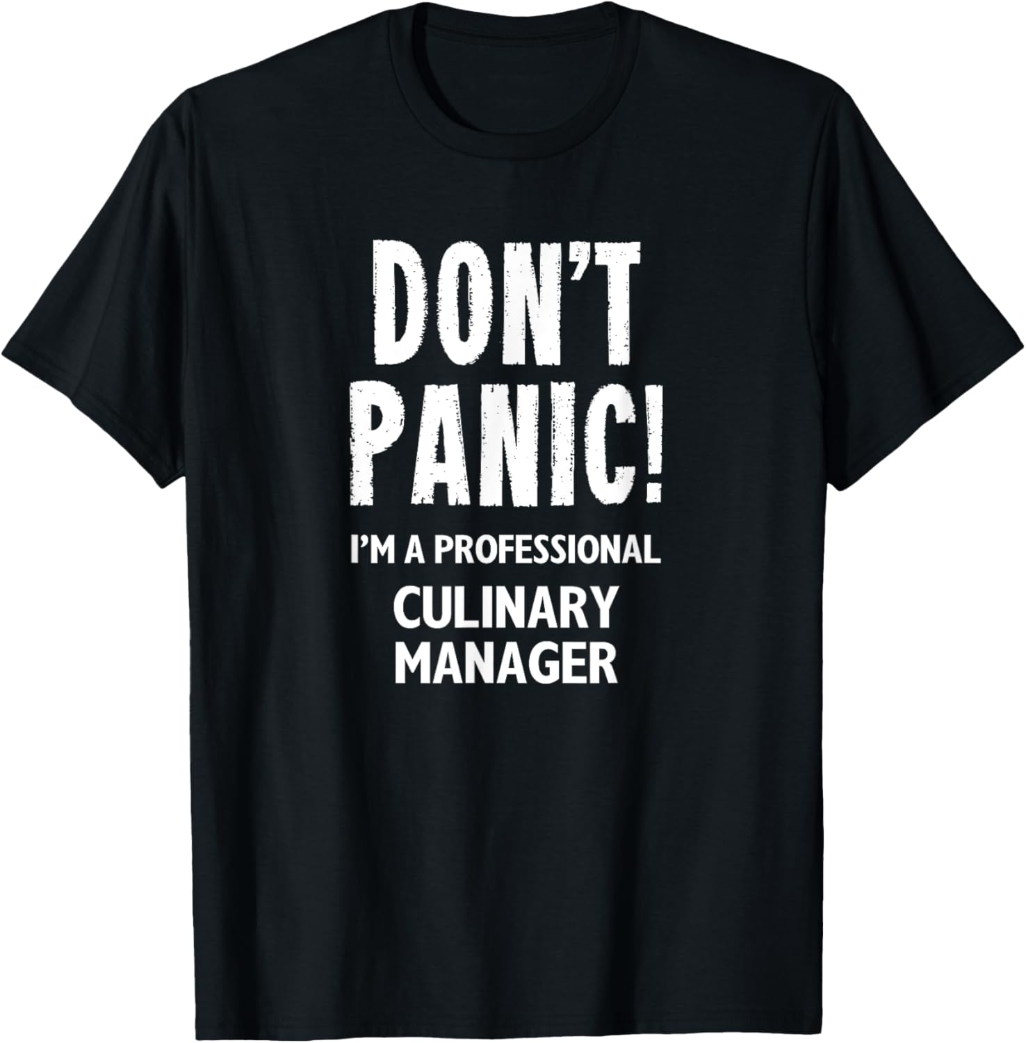 Culinary Manager T-Shirt - T-Shirt | Black