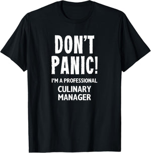 Culinary Manager T-Shirt - T-Shirt | Black