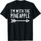 I'm With The Pineapple Funny Matching Lazy Halloween Costume T-Shirt - T-Shirt | Black