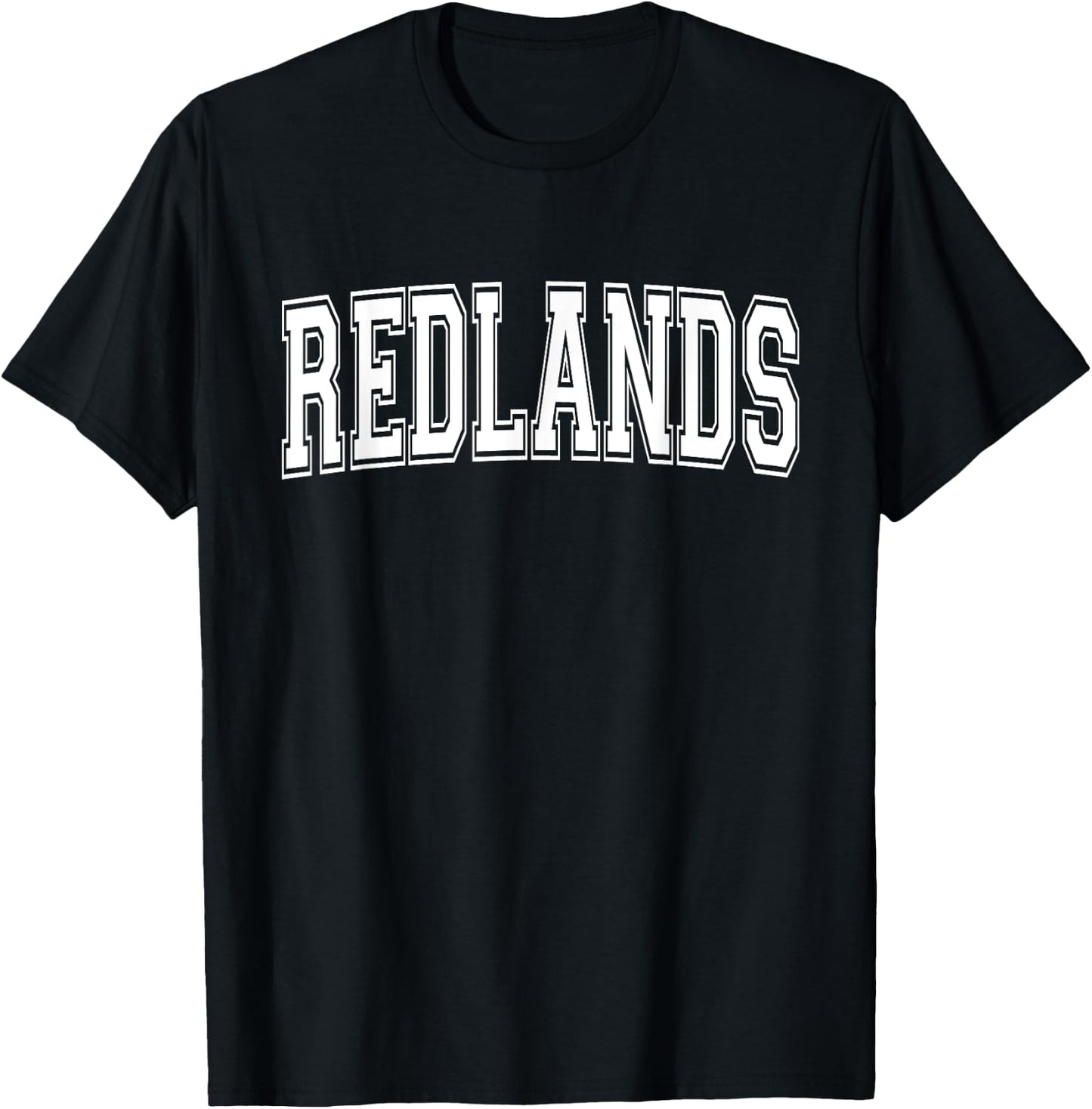 REDLANDS CA CALIFORNIA USA Vintage Sports Varsity Style T-Shirt - T-Shirt | Black