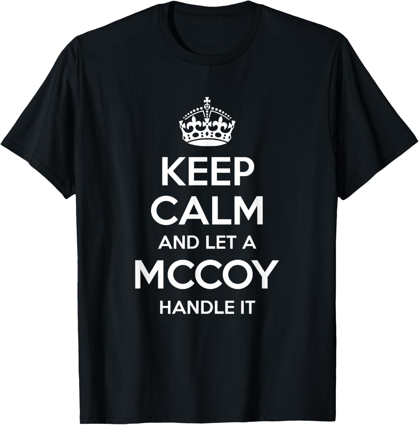MCCOY Funny Surname Family Tree Birthday Reunion Gift T-Shirt - T-Shirt | Black