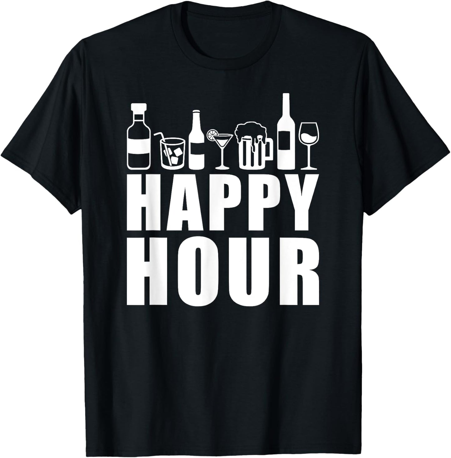 Happy Hour T-Shirt - T-Shirt | Black