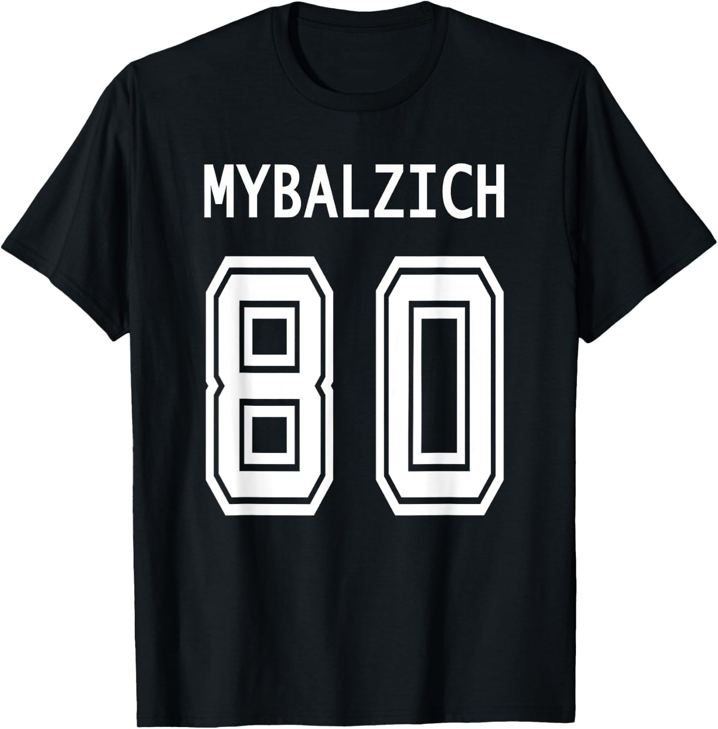 Sports Player Mybalzich 84 Funny Adult T-Shirt - T-Shirt | Black