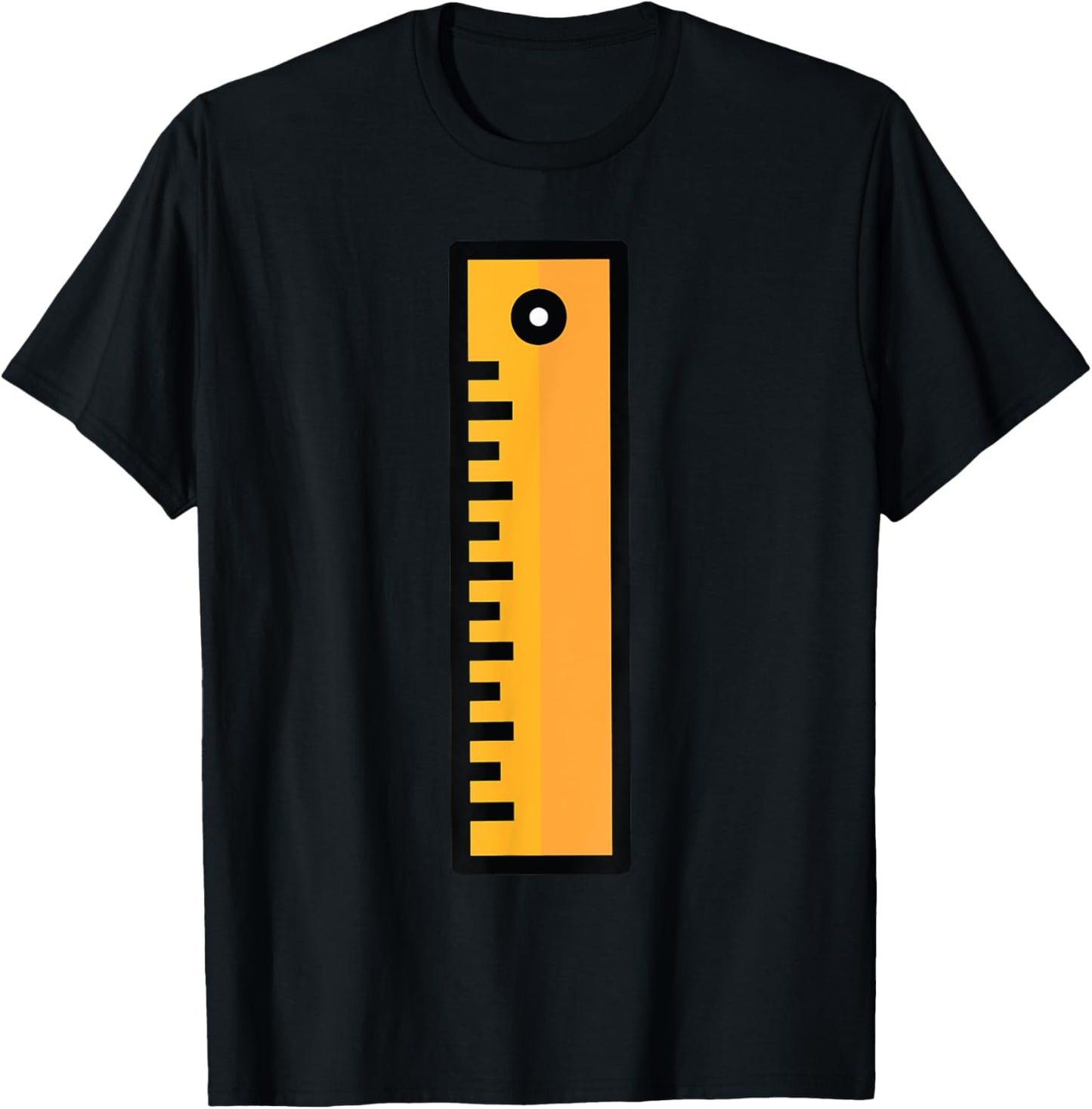Ruler Halloween Costume for Teachers Students T-Shirt - T-Shirt | Black
