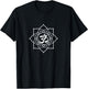 Lotus Ohm / Om Symbol Yoga Beginners Meditation Design T-Shirt - T-Shirt | Black