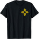 Vintage New Mexico Flag Yellow Zia Sun Symbol T-Shirt - T-Shirt | Black