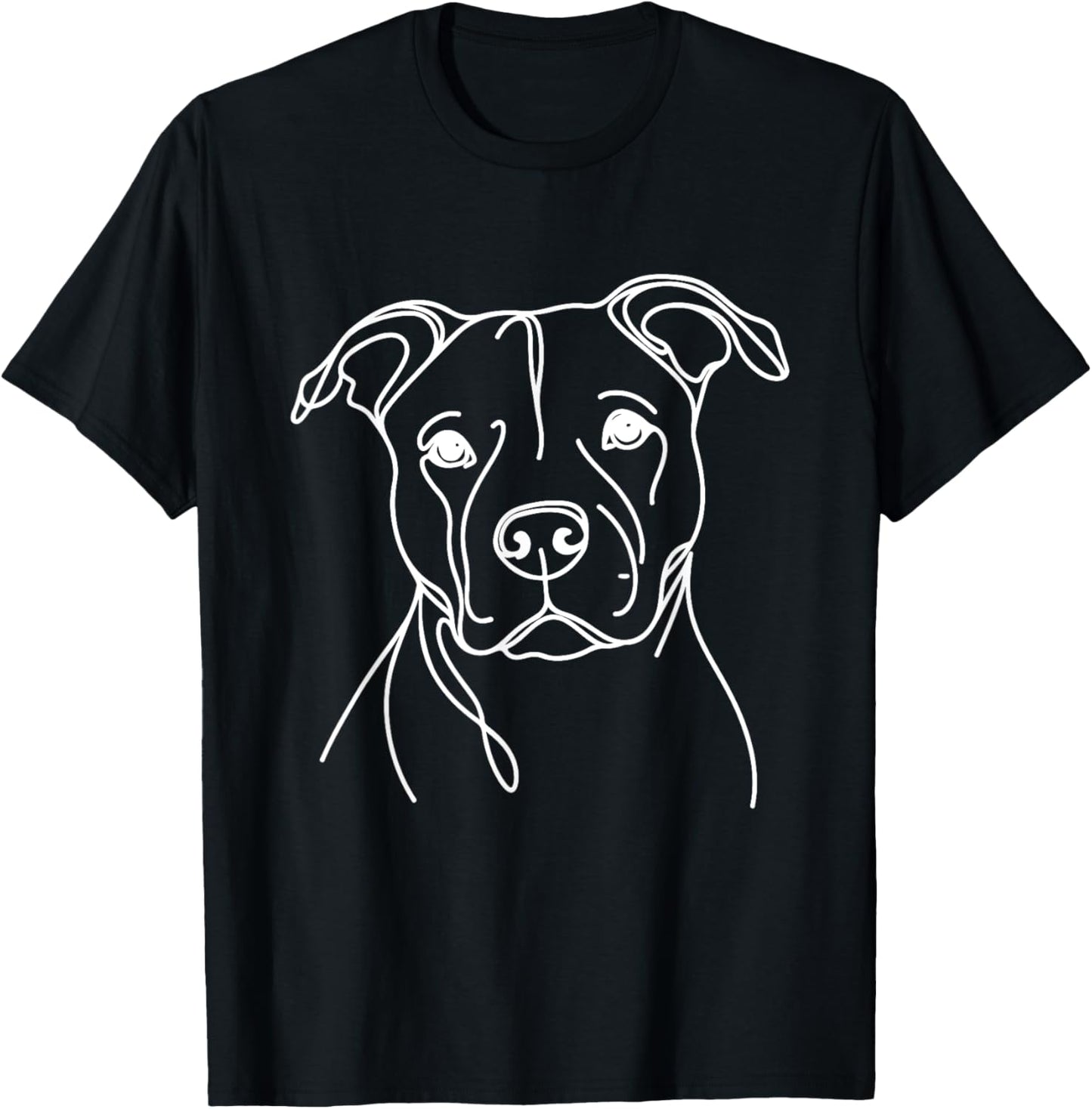Line Art Dad Mom Dog - Pitbull Women T-Shirt - T-Shirt | Black