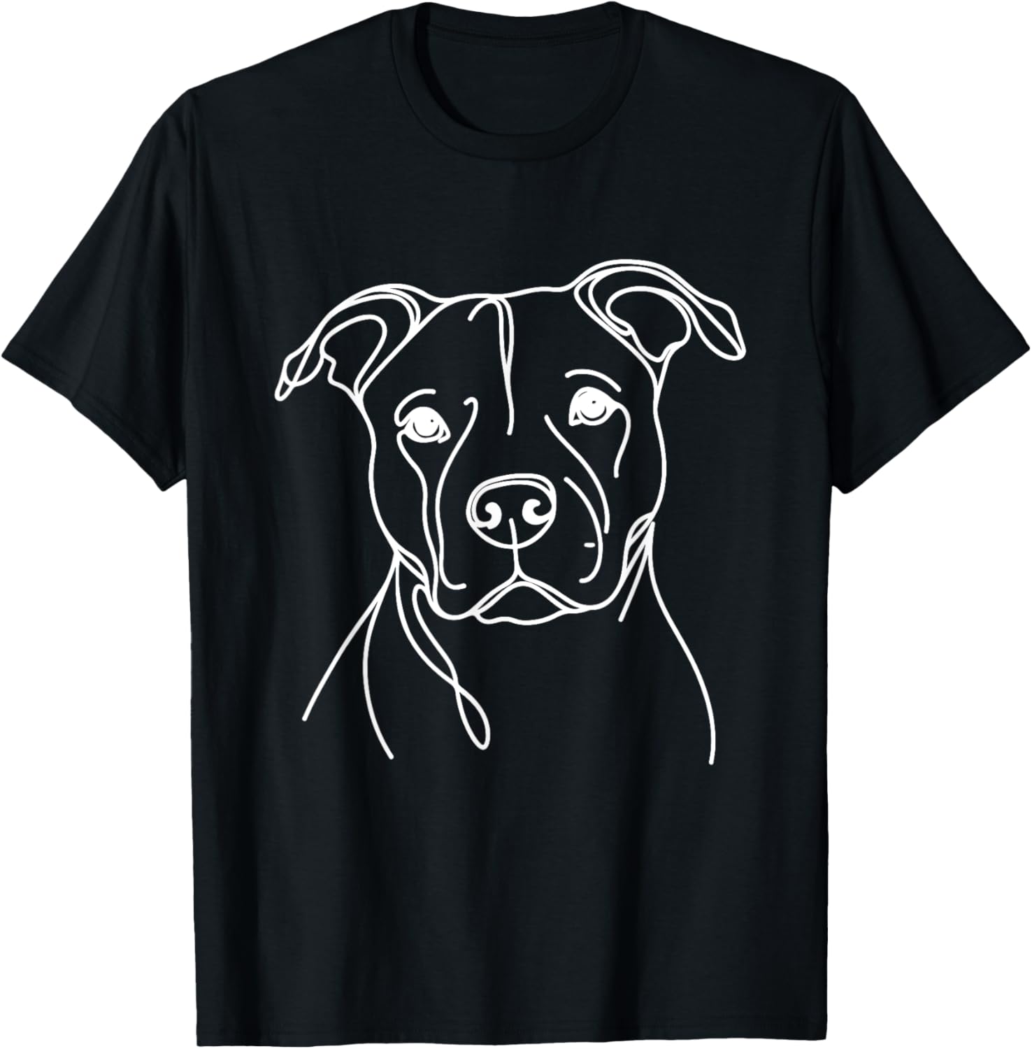 Line Art Dad Mom Dog - Pitbull Women T-Shirt - T-Shirt | Black