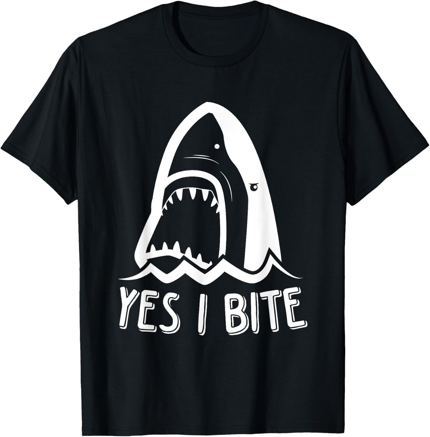 Funny Week Of The Shark Yes, I Bite Shark Kids T-Shirt - T-Shirt | Black