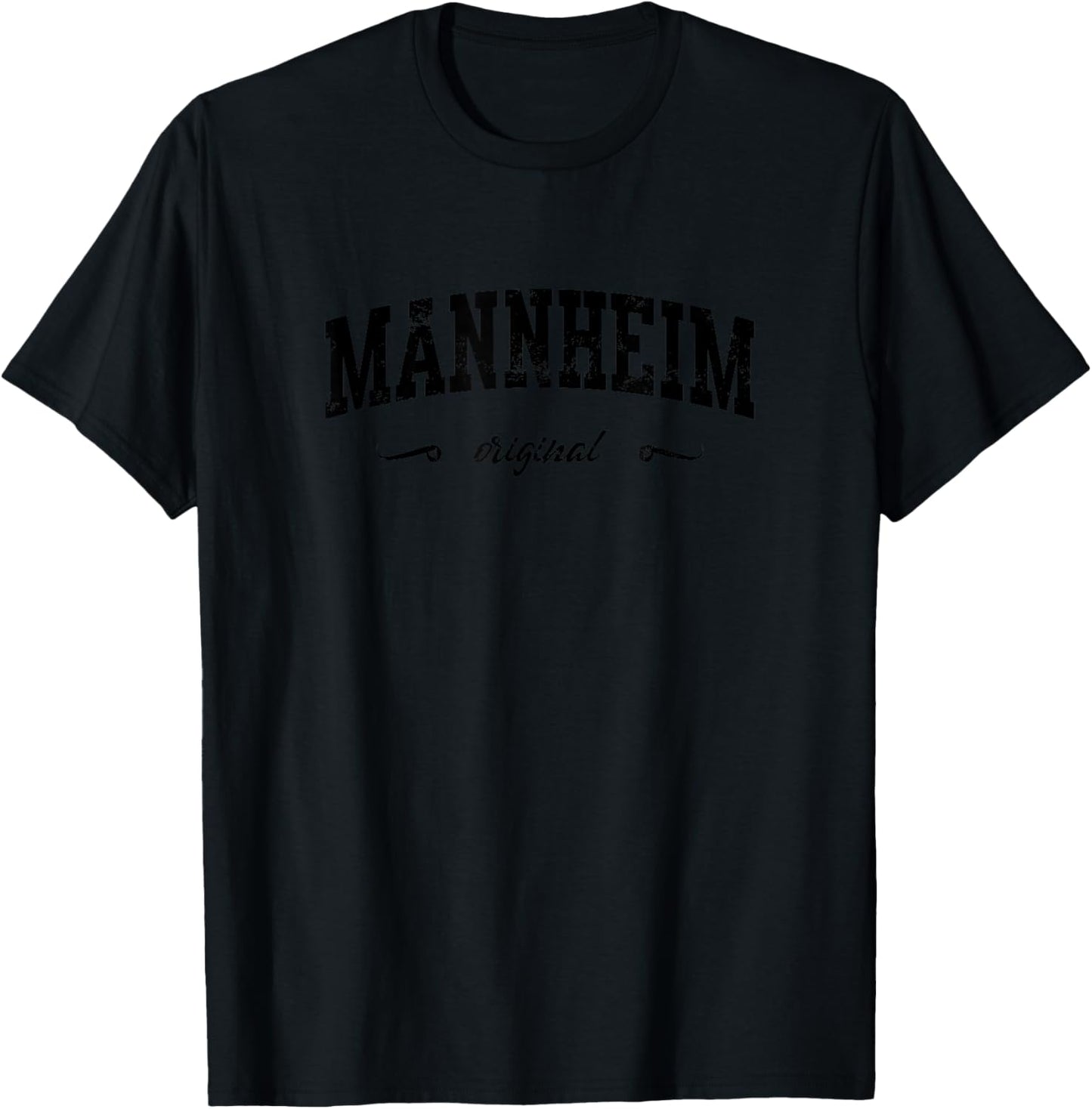 Mannheim Monnem Kurpfalz College Design T-Shirt - T-Shirt | Black
