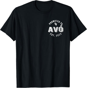 Promoted To Avó Est. 2025 Avo Portuguese Grandma T-Shirt - T-Shirt | Black