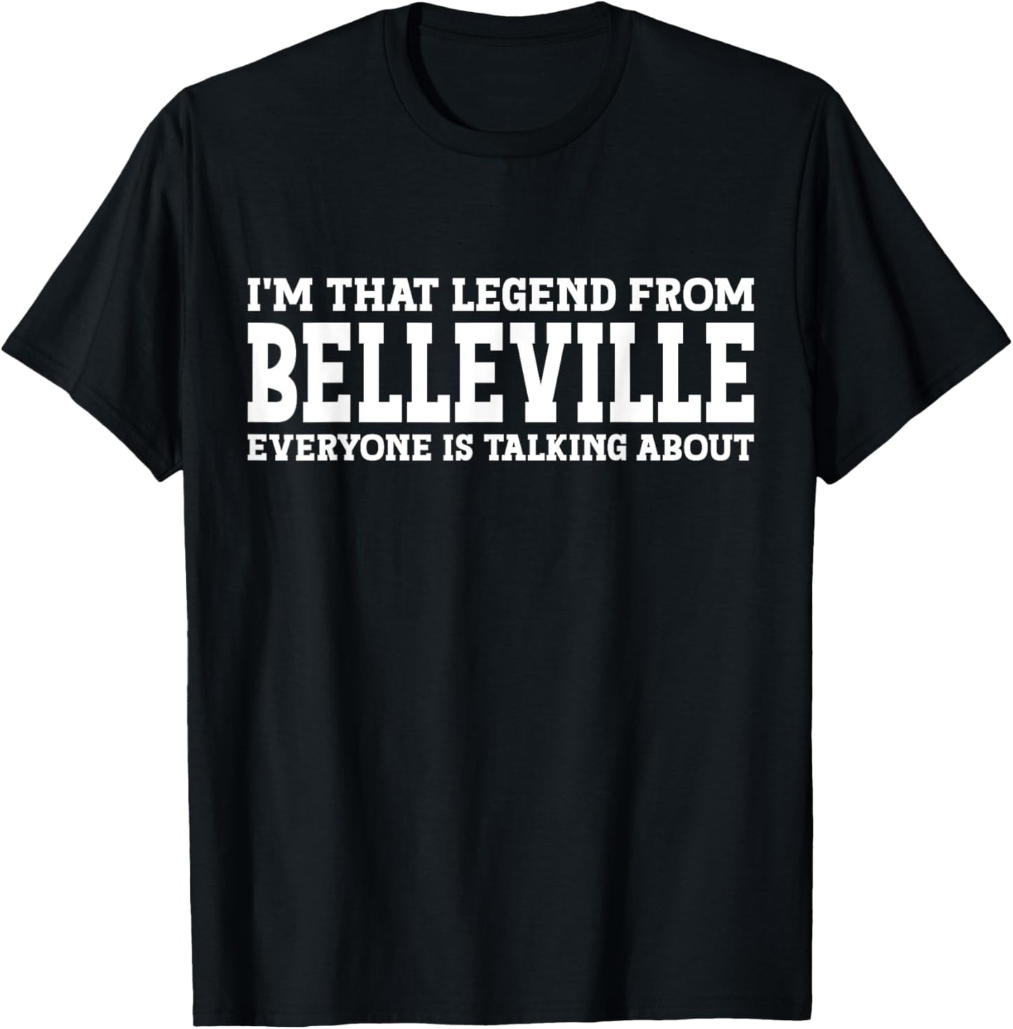 Belleville Hometown IL Illinois Home Roots City Belleville T-Shirt - T-Shirt | Black