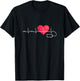 Heartbeat Cardiology Cardiologist Heart Doctor T-Shirt - T-Shirt | Black