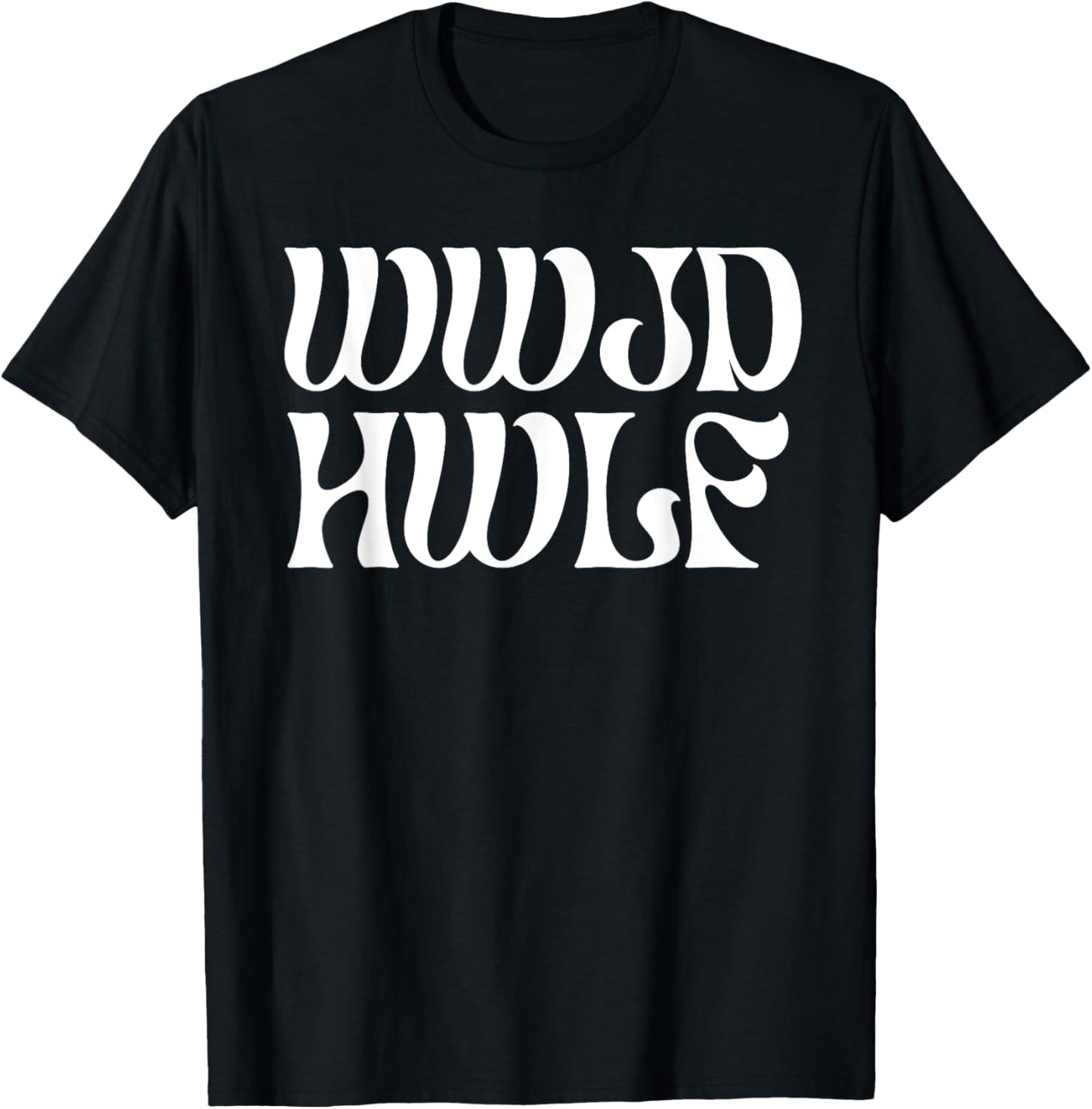 Vintage WWJD HWLF T-Shirt - T-Shirt | Black