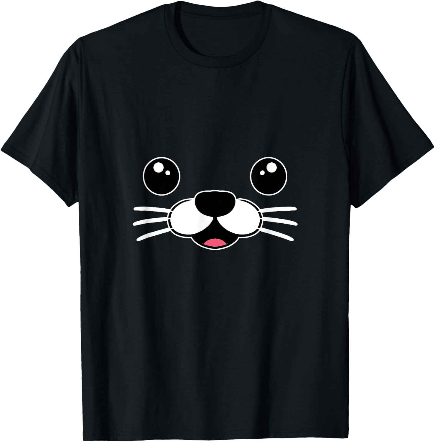 Cute Seal Costume Seal Face Sea Lion Kids T-Shirt - T-Shirt | Black