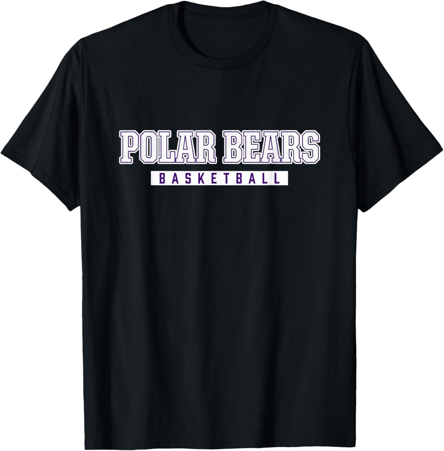 Polar Bears Basketball Northern High School T-Shirt - T-Shirt | Black