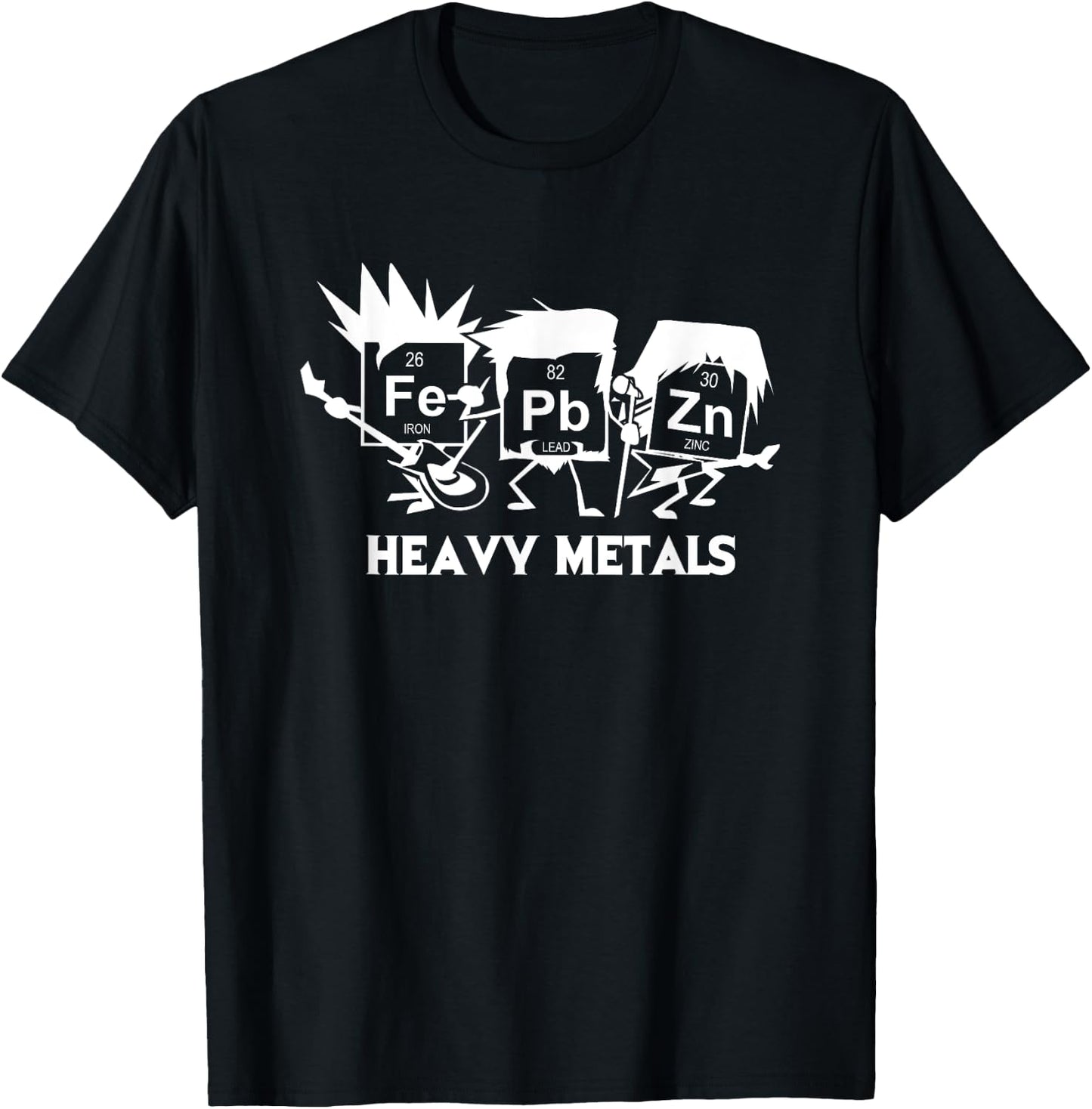 Heavy Metals Science geek and heavy metal T-Shirt - T-Shirt | Black