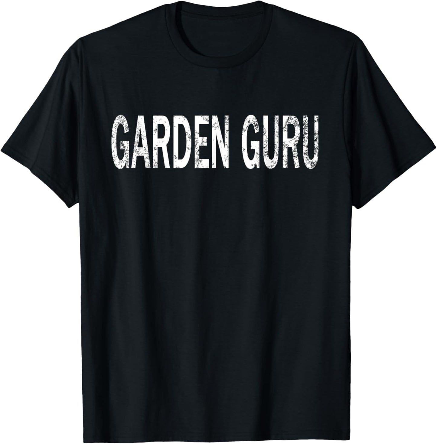 Vintage Garden Guru Distressed Plant Lover T-Shirt - T-Shirt | Black