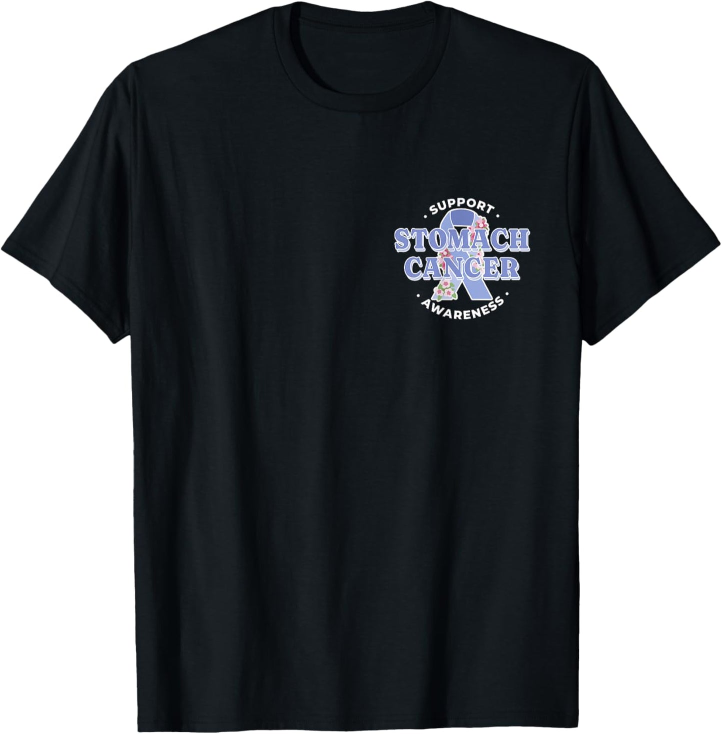Show Your Support: Stomach Cancer Awareness T-Shirt - T-Shirt | Black