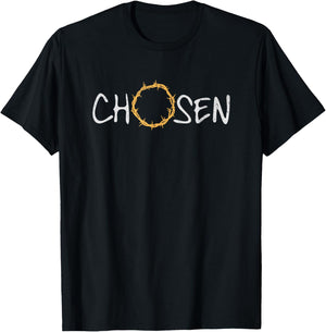 Chosen 1 Peter 2:9 Bible Verse Thorns Jesus Christ Christian T-Shirt - T-Shirt | Black