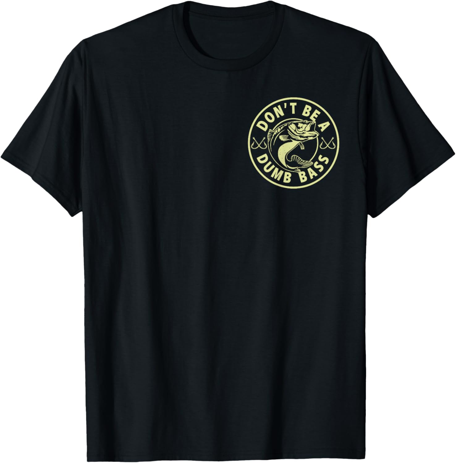 Pocket Fishing Funny Fish Lover Retro Fisherman T-Shirt - T-Shirt | Black