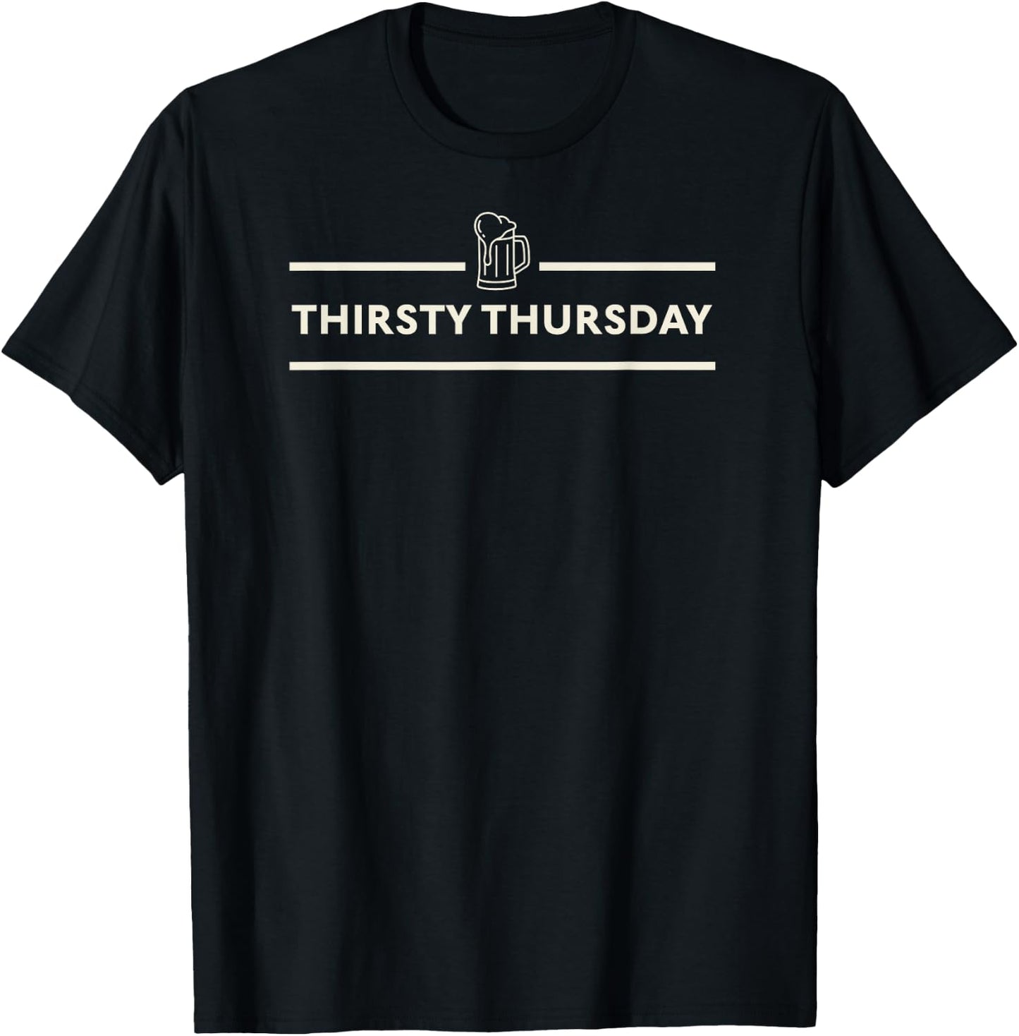 Thirsty Thursday Beer mug relaxing adult time graphics T-Shirt - T-Shirt | Black