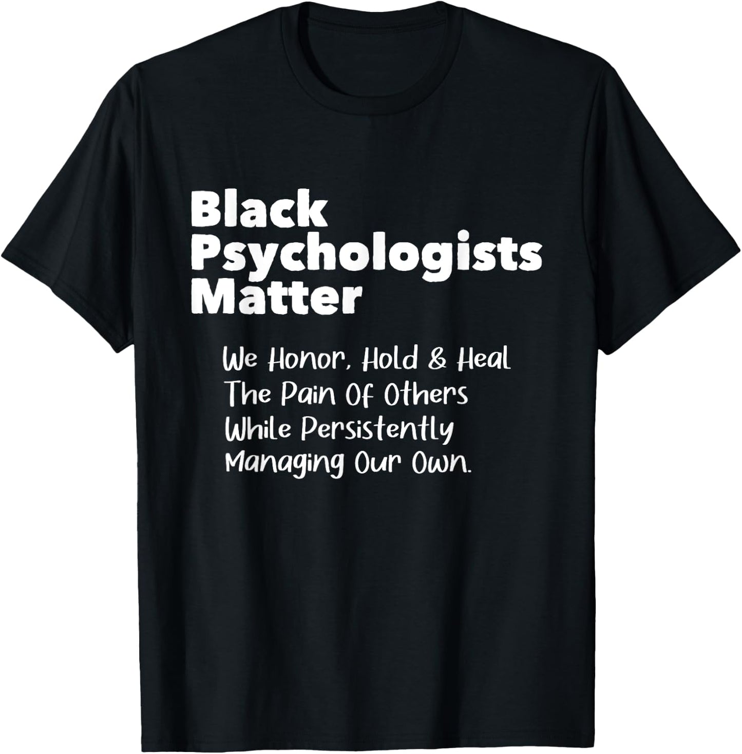 Black Psychologists Matter - African American Psychology T-Shirt - T-Shirt | Black