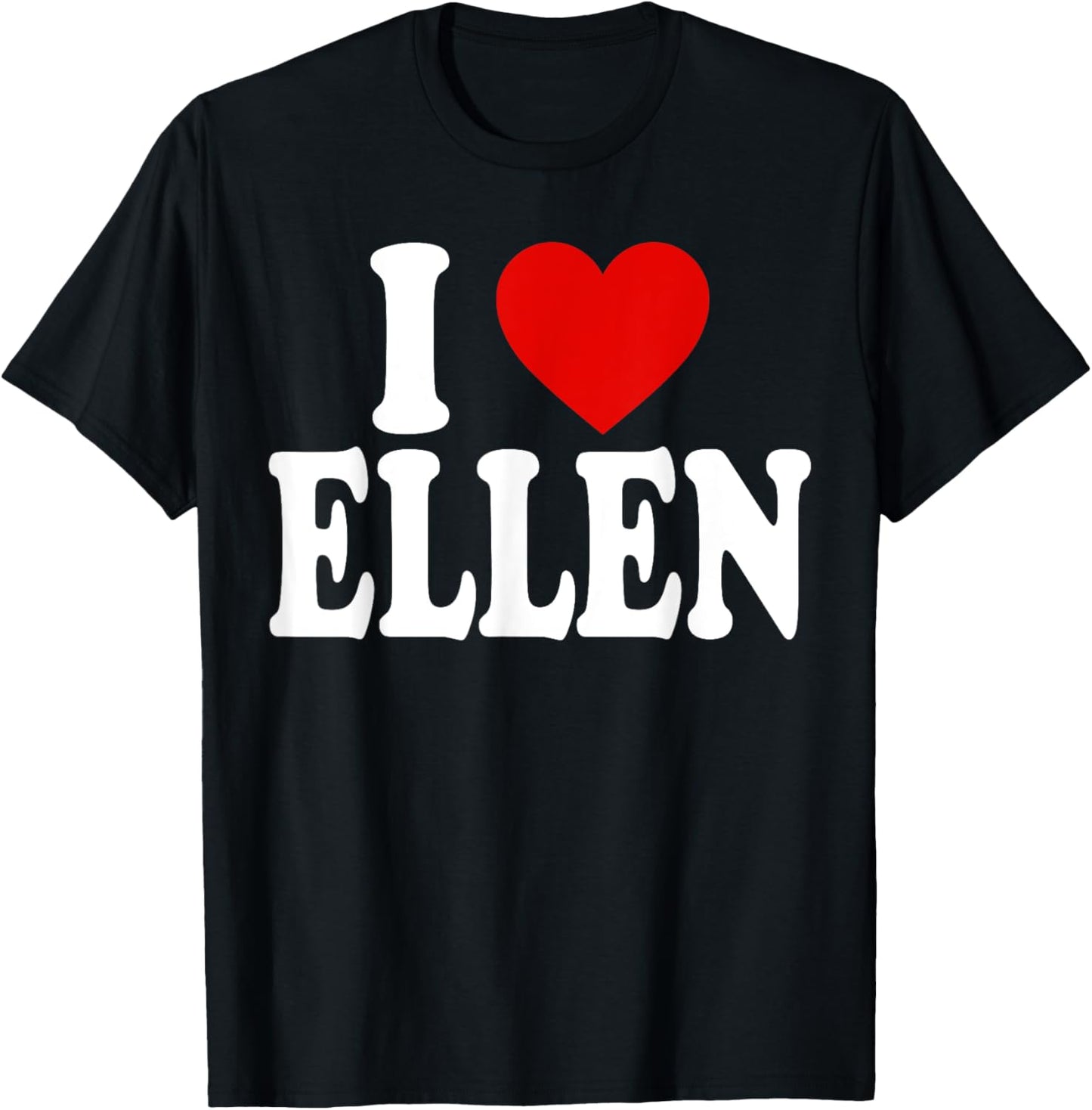 I Heart Love Ellen T-Shirt - T-Shirt | Black