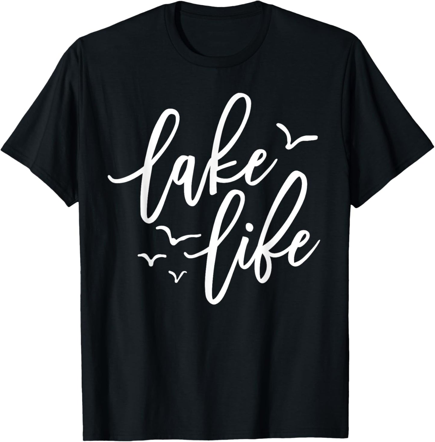 Lake Life Vibes Vacation Mode Kids Lake T-Shirt - T-Shirt | Black