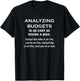 Budget Analyst - Analyzing Budgets Easy - Funny Finance Job T-Shirt - T-Shirt | Black
