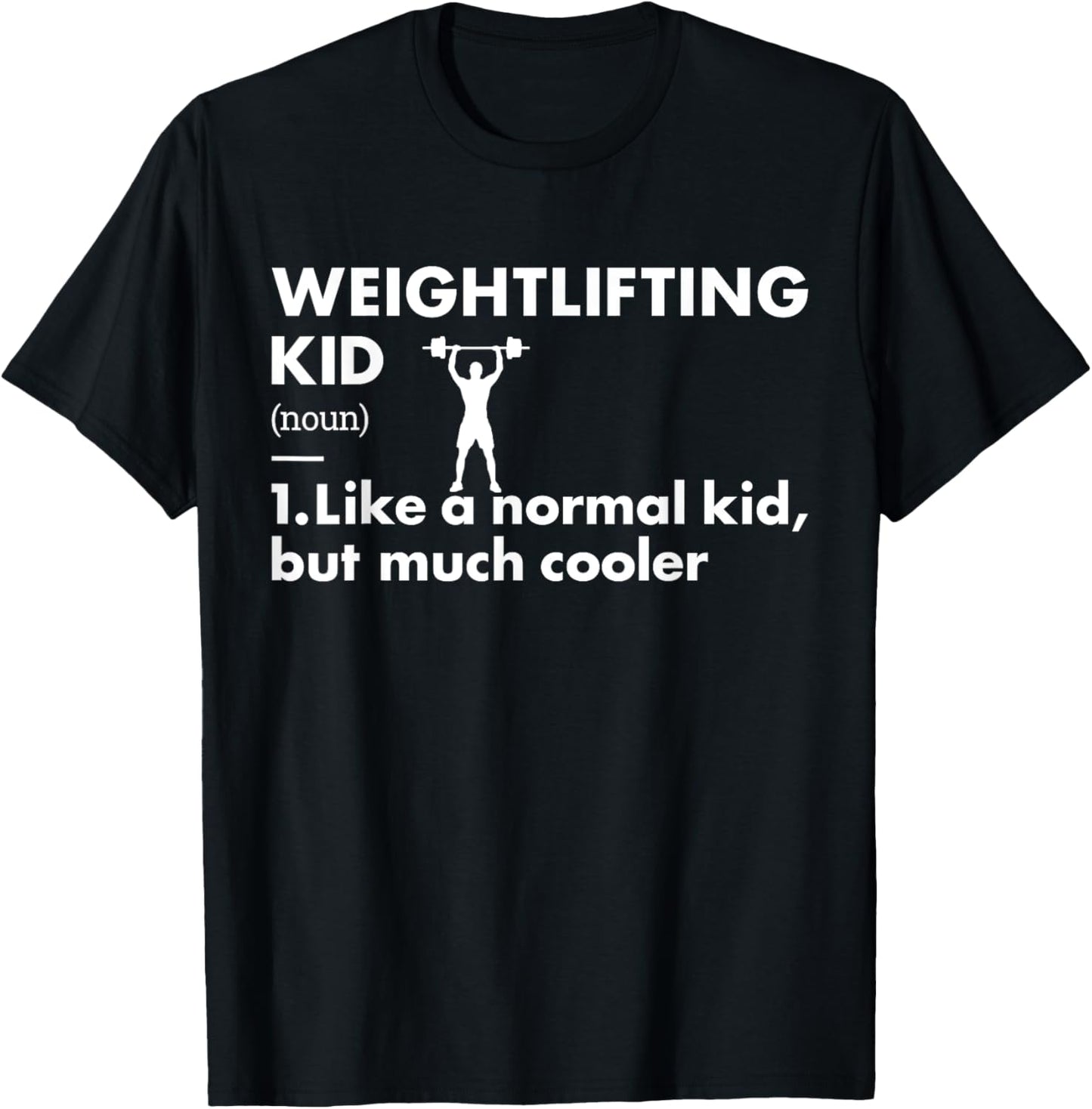 Sport Kid Definition Weightlifting T-Shirt - T-Shirt | Black