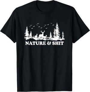 Nature & Shit T-Shirt - T-Shirt | Black