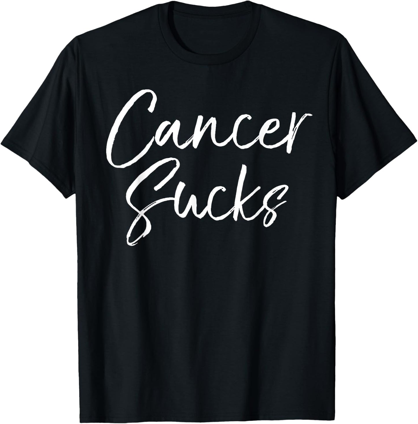 Funny Cancer Sucks Gift Treatment Cute Cancer Sucks T-Shirt - T-Shirt | Black