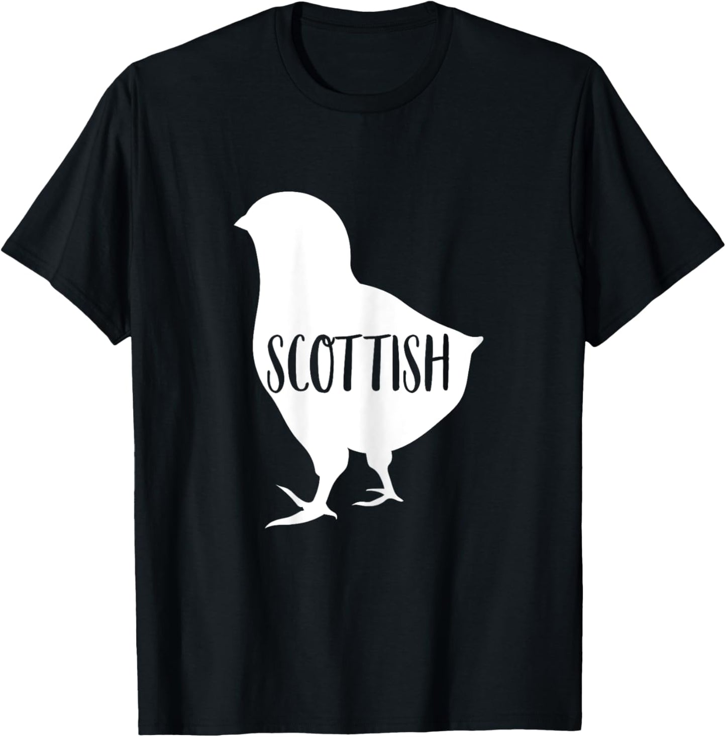Girls Scottish Chick Funny Women Home Country T-Shirt - T-Shirt | Black