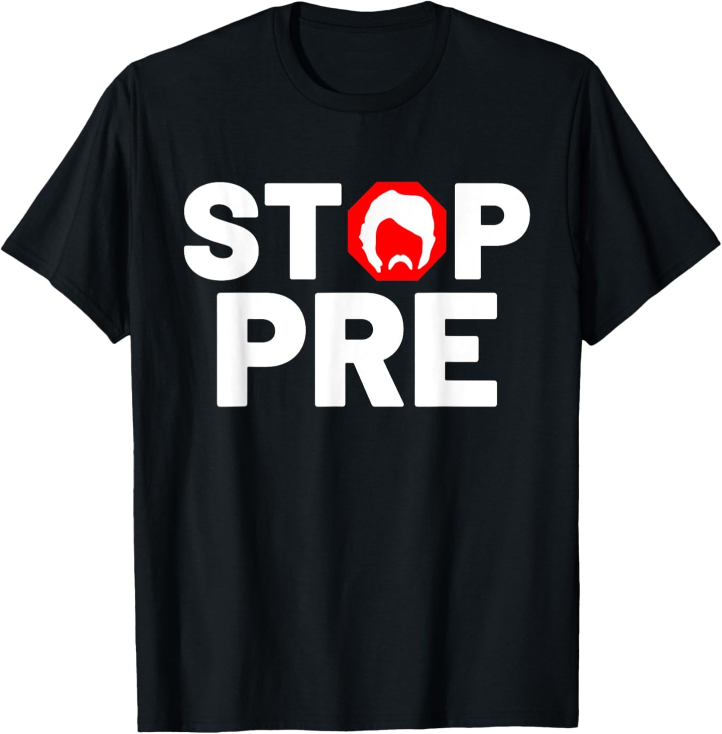 Marathon Running Vintage Stop Pre T-Shirt - T-Shirt | Black