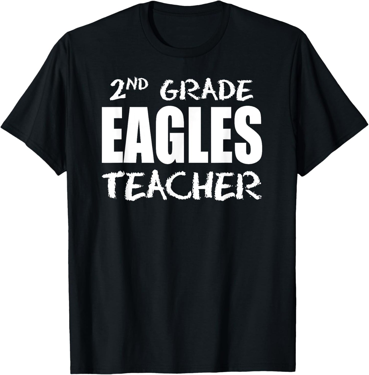 Eagles Second 2nd Grade Teacher Back To School Gift T-Shirt - T-Shirt | Black
