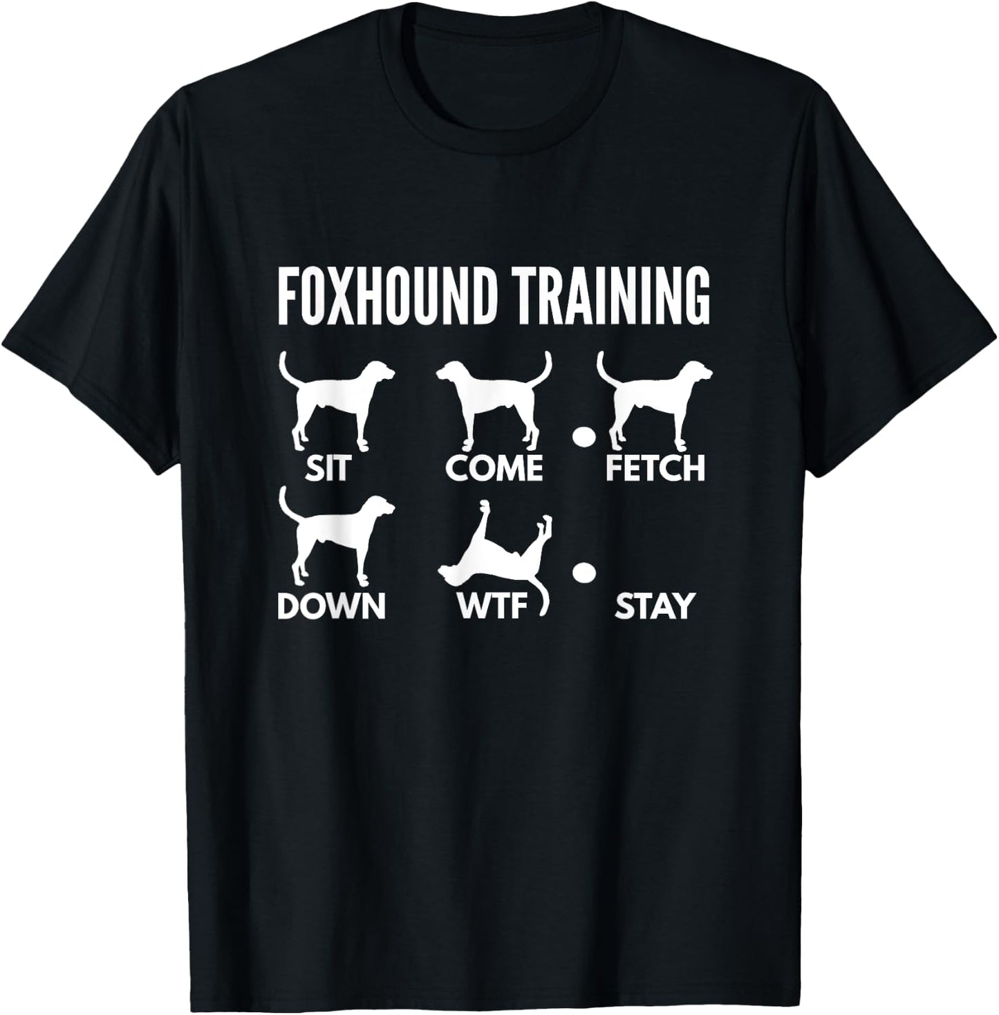American Foxhound Training Gifts Foxhound Training for American Foxhound Owners -Adults Black Short Sleeve Classic Fit T-Shirt - T-Shirt | Black