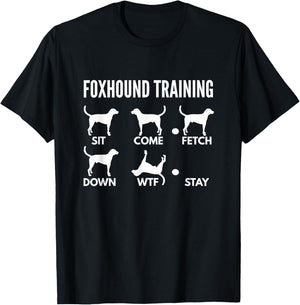 American Foxhound Training Gifts Foxhound Training for American Foxhound Owners -Adults Black Short Sleeve Classic Fit T-Shirt - T-Shirt | Black