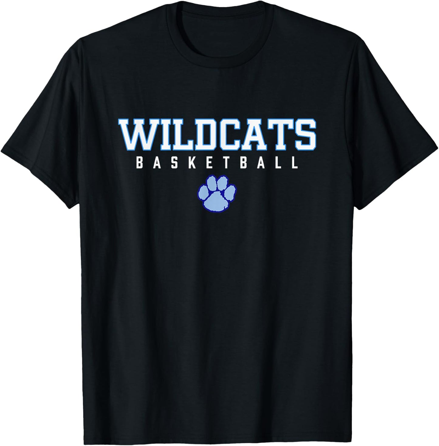 Camden County Wildcats Logo Basketball HS T-Shirt - T-Shirt | Black