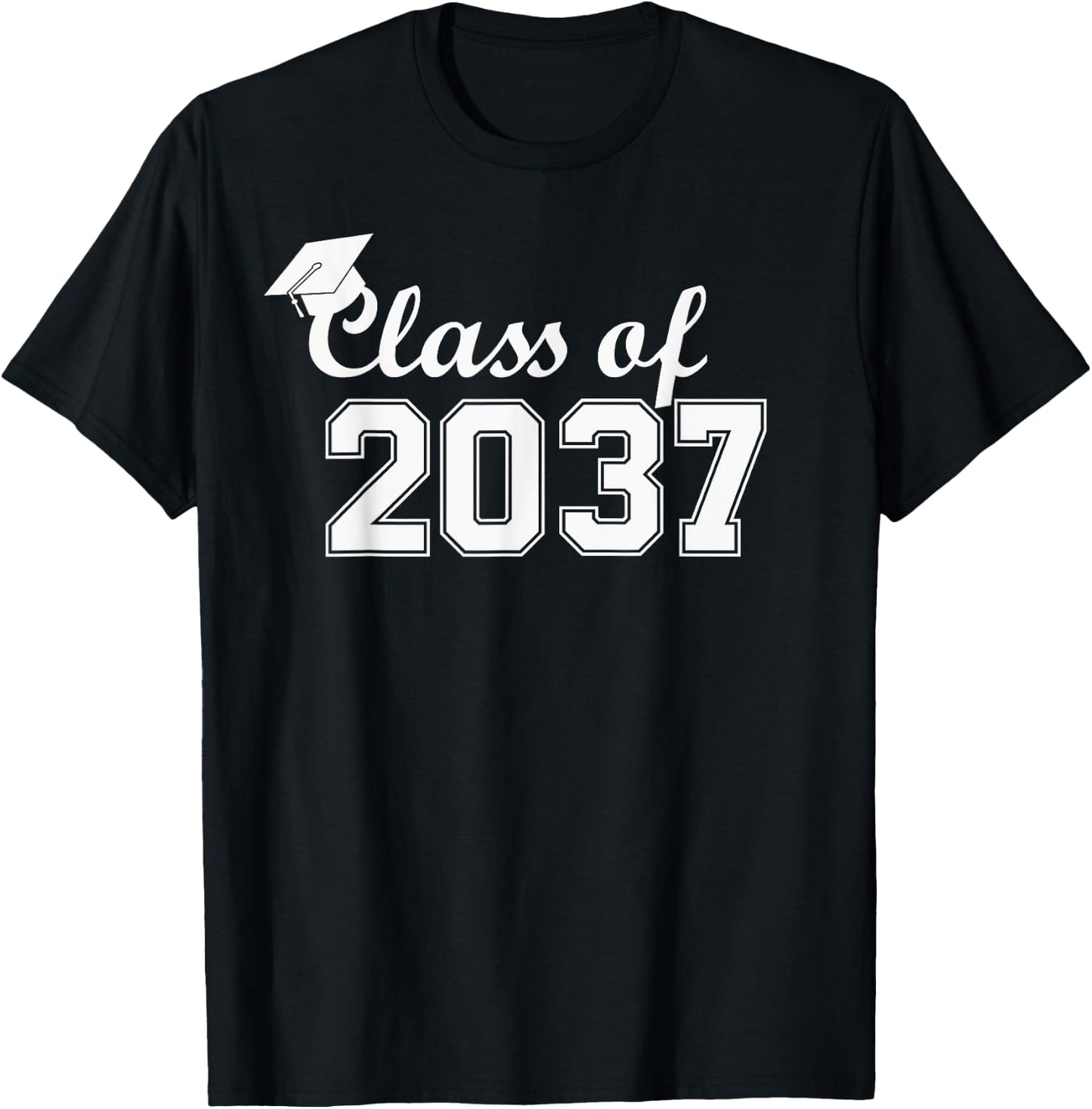 Class of 2037 Grow With Me First Day of School T-Shirt - T-Shirt | Black