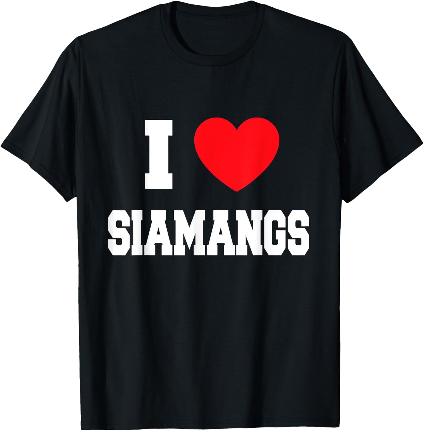 I Love siamangs T-Shirt - T-Shirt | Black
