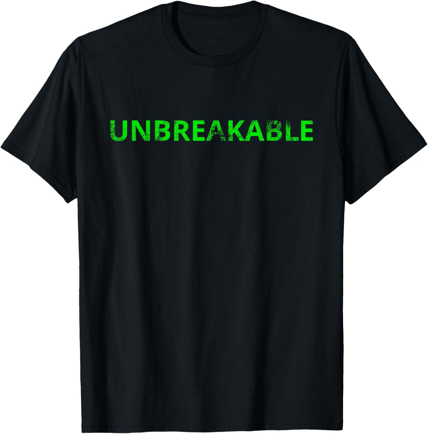 Traumatic Brain Injury Warrior Awareness Unbreakable Green T-Shirt - T-Shirt | Black