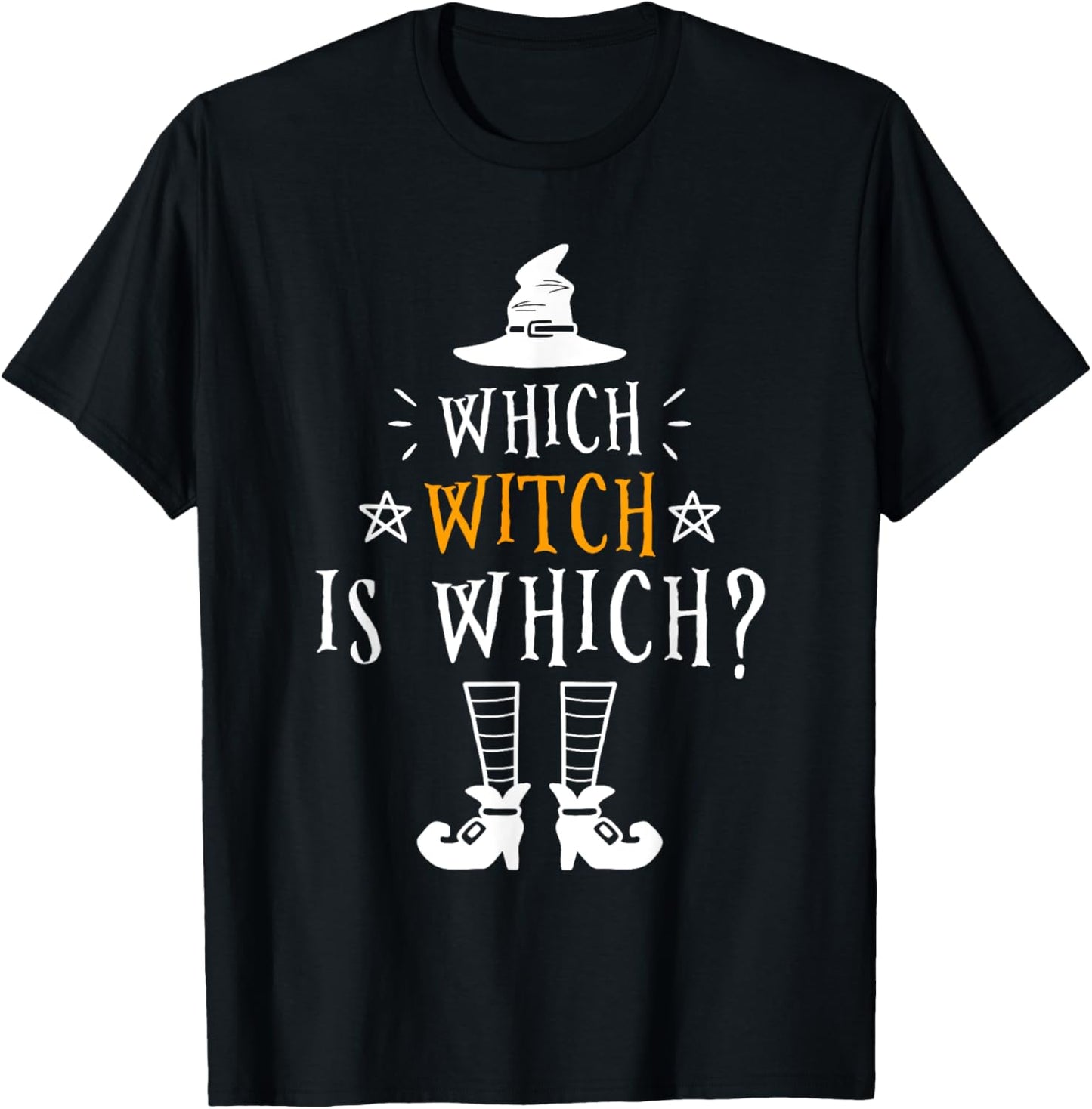 Funny Which Witch Is Which Halloween Grammar Teacher Costume T-Shirt - T-Shirt | Black