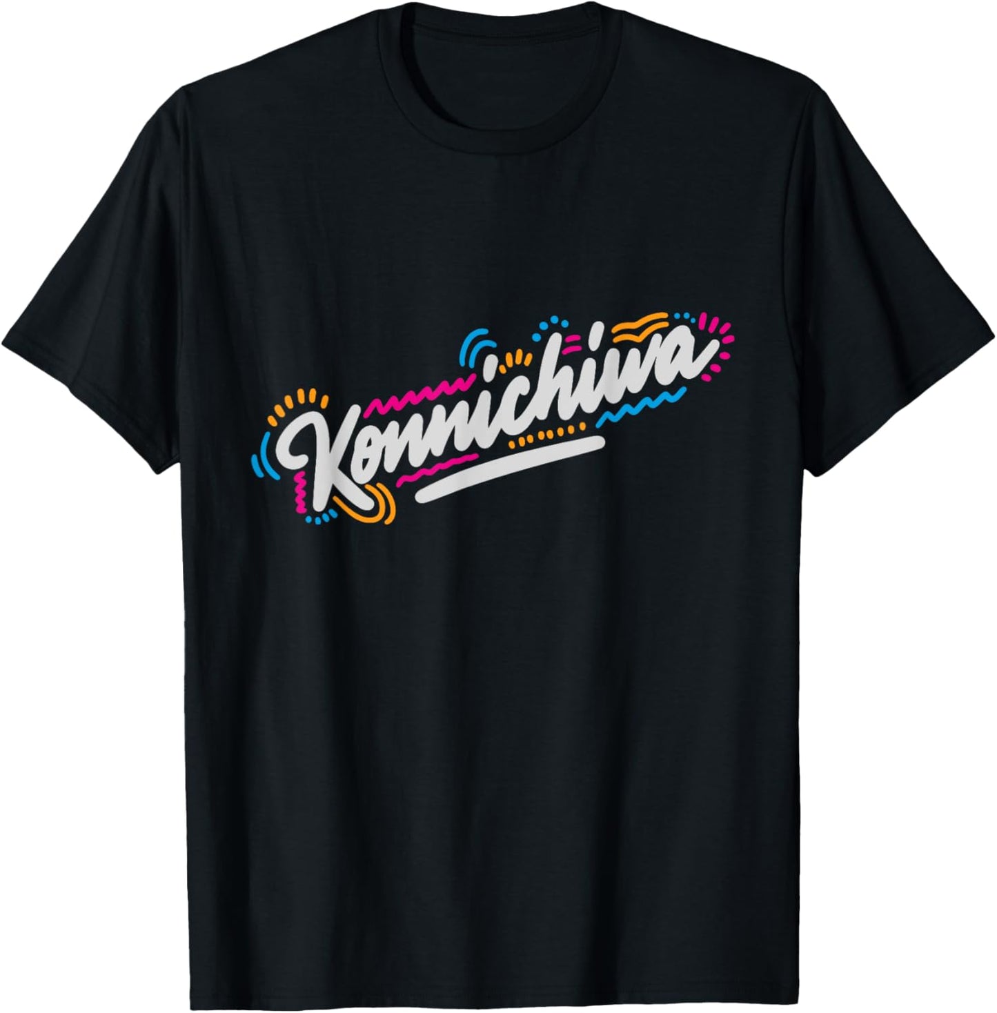 Konnichiwa Hello T-Shirt - T-Shirt | Black
