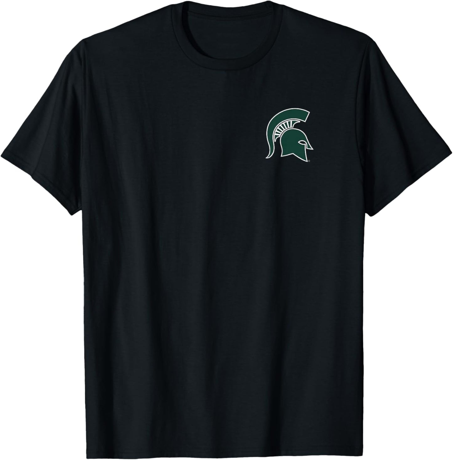 Michigan State MSU Spartans Primary Left Chest T-Shirt - T-Shirt | Black
