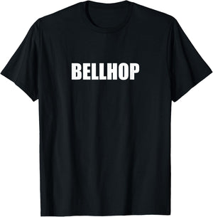 Bellhop Employees Official Uniform Work T-Shirt - T-Shirt | Black