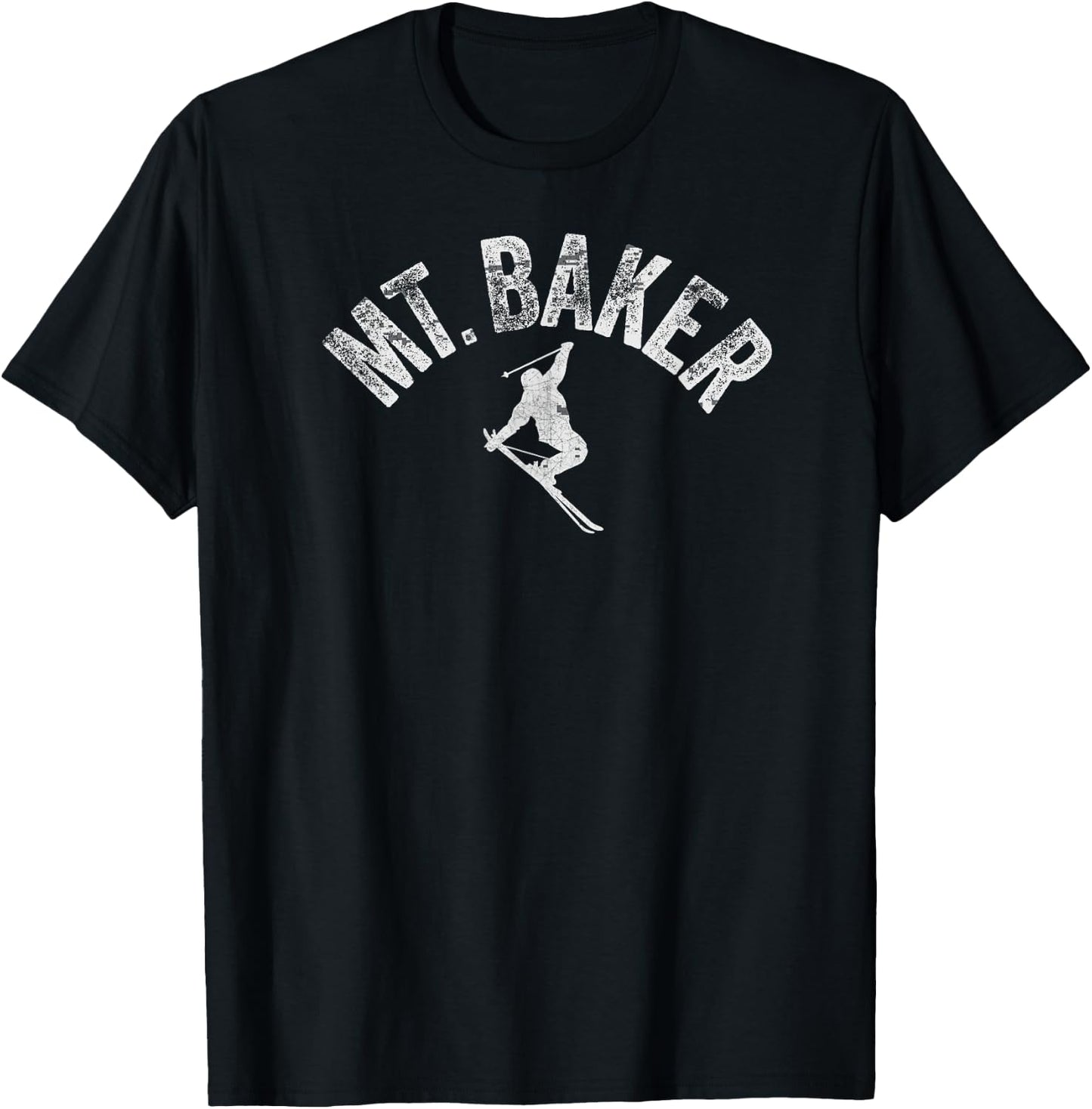 Mt Baker Ski Mount Baker Washington Skiing Cool Winter Skier T-Shirt - T-Shirt | Black