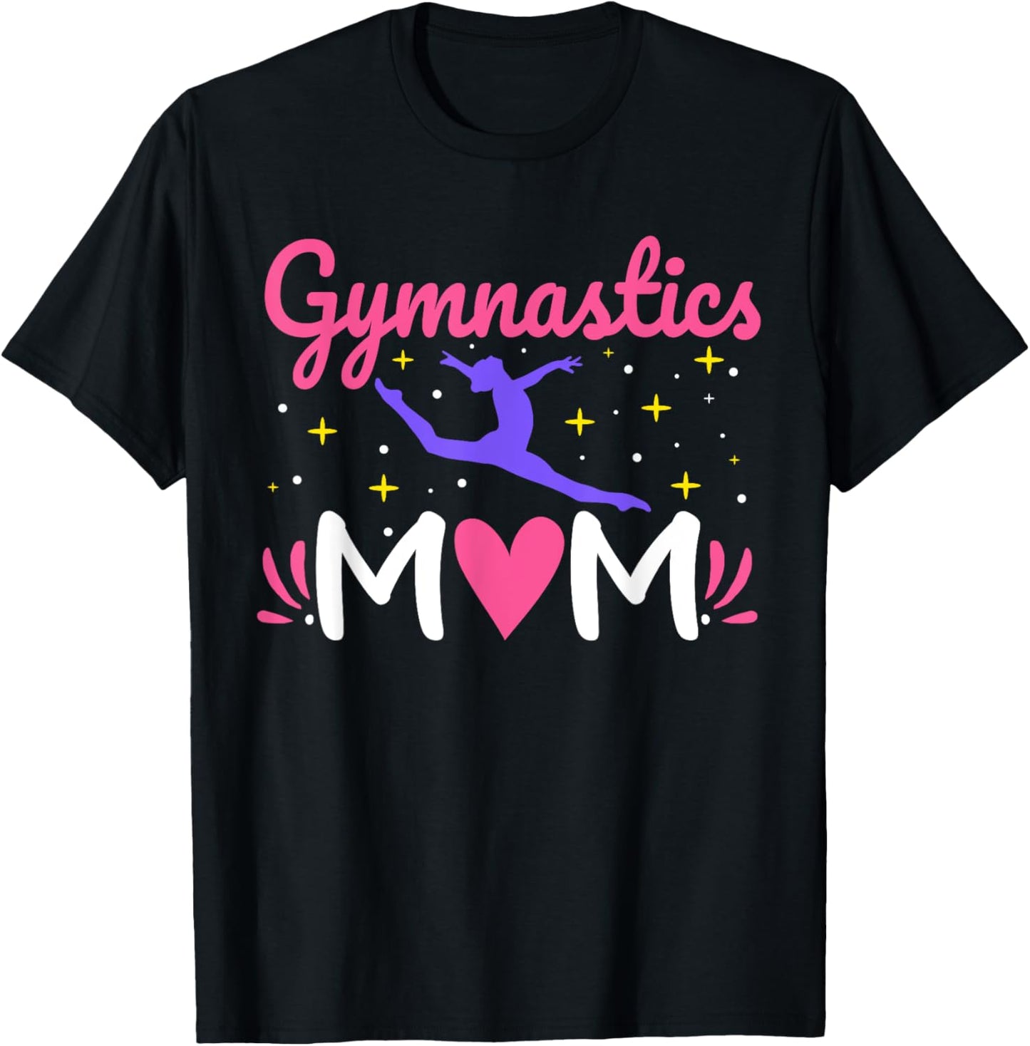 Gymnastics Mom Gymnast Mom Mother T-Shirt - T-Shirt | Black